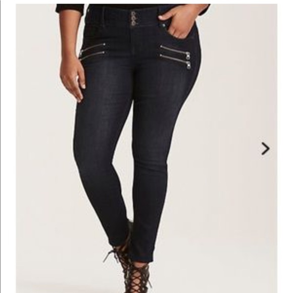 torrid Denim - TORRID denim skinny jeans size 12R dark wash